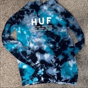 HUF tie dye hoodie